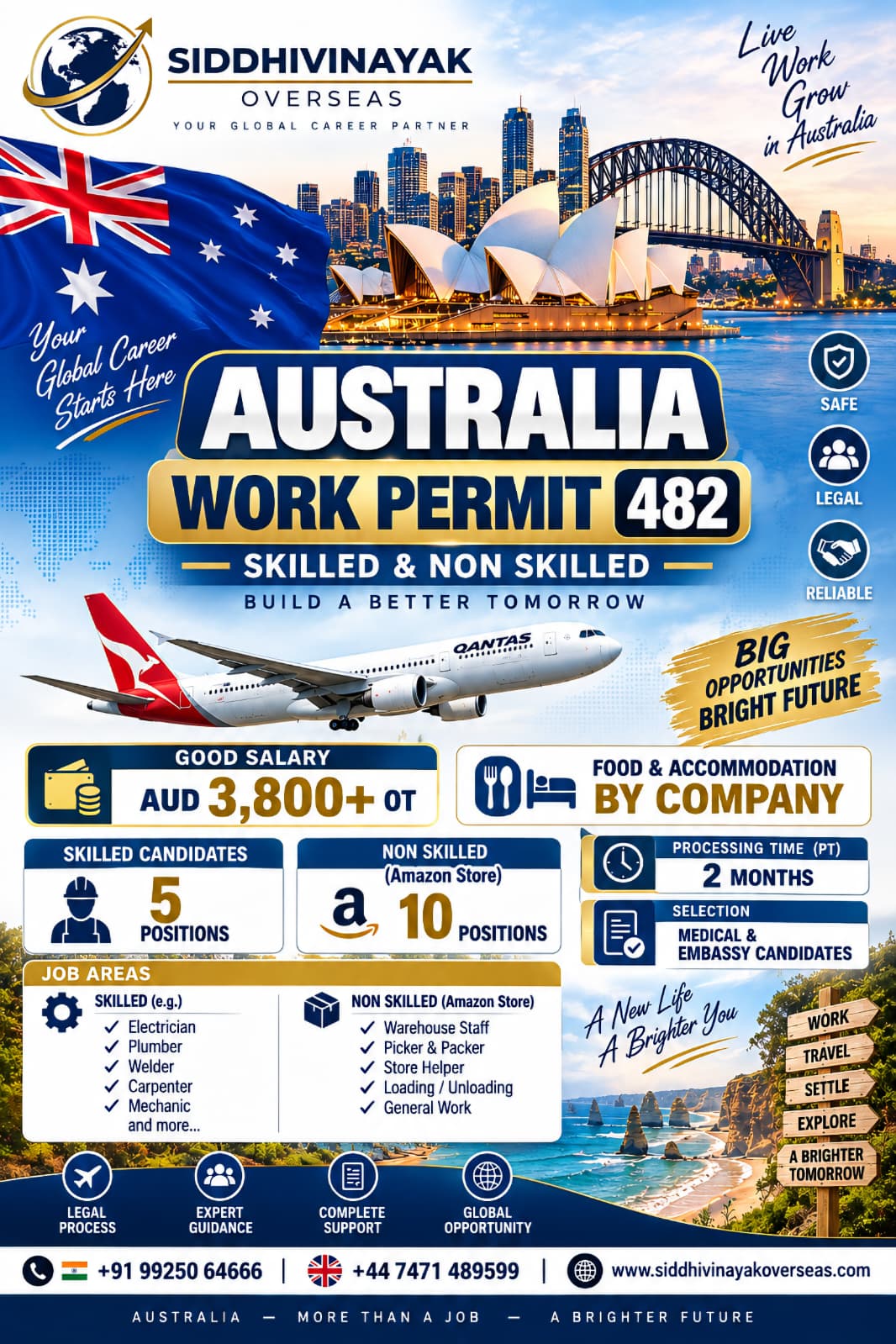 Australia Work Visa Jobs | Skilled & Warehouse Openings